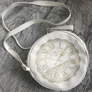 SOLD. White Clock Crossbody Bag
